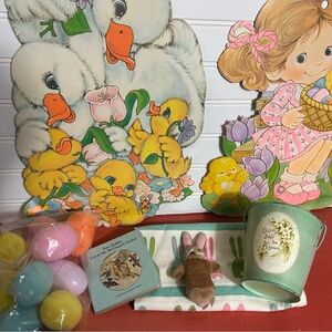 Vintage Easter Decor Lot